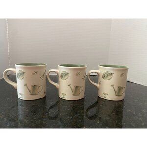 Pfaltzgraff Naturewood, Stoneware, 12 Ounce Botanical Mugs (Qty. 3)